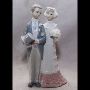 LLADRO CERAMIC FIGURINE BRIDE AND GROOM / # 4808